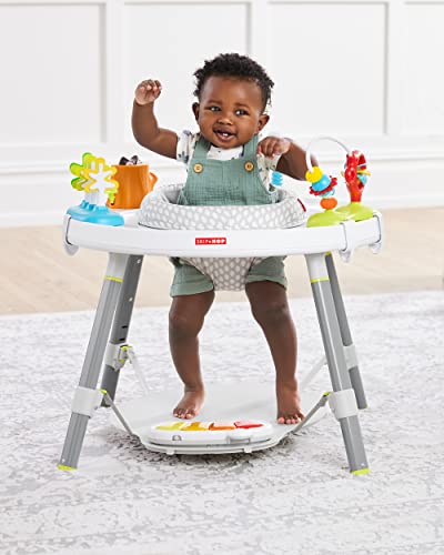 Skip Hop Baby Activity Center: Interactive Play Center with 3-Stage Grow-with-Me Functionality, 4mo+, Silver Lining Cloud
