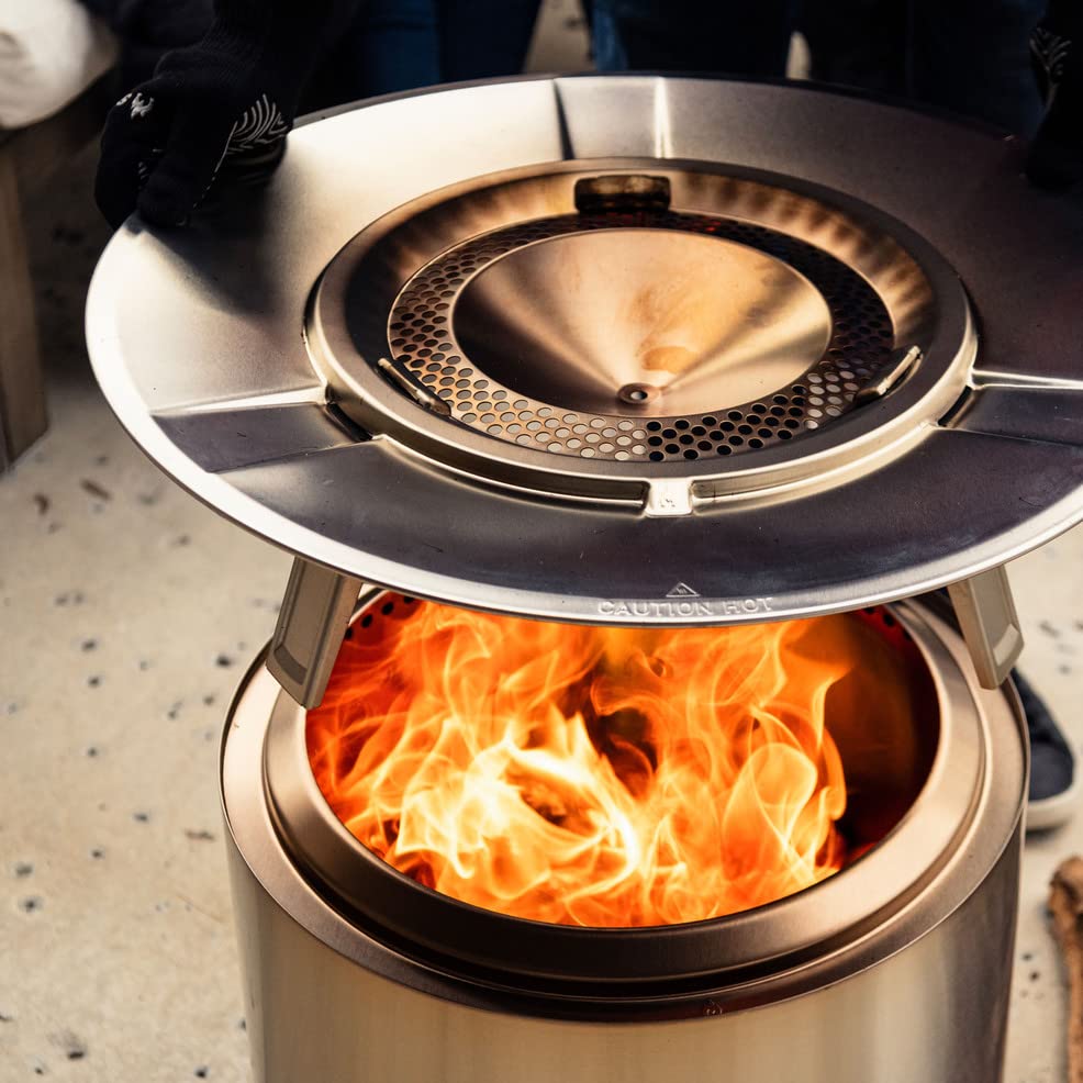 Solo Stove Bonfire 25 Inch Heat Deflector - Enhance Warmth and Comfort for Your Fire Pit - Durable 304 Stainless Steel - Maximizes Heat Radius - Long-Lasting Camping Essentials, 7 lbs