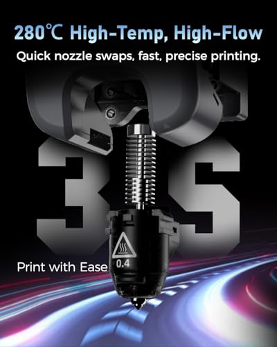 FLASHFORGE 3D Printer AD5M, CoreXY 600mm/s High-Speed Printer with 1-Click Auto Leveling, High-Temp Direct Drive Extruder, 3s Quick-Swap Nozzle, 220×220×220mm Build Volume