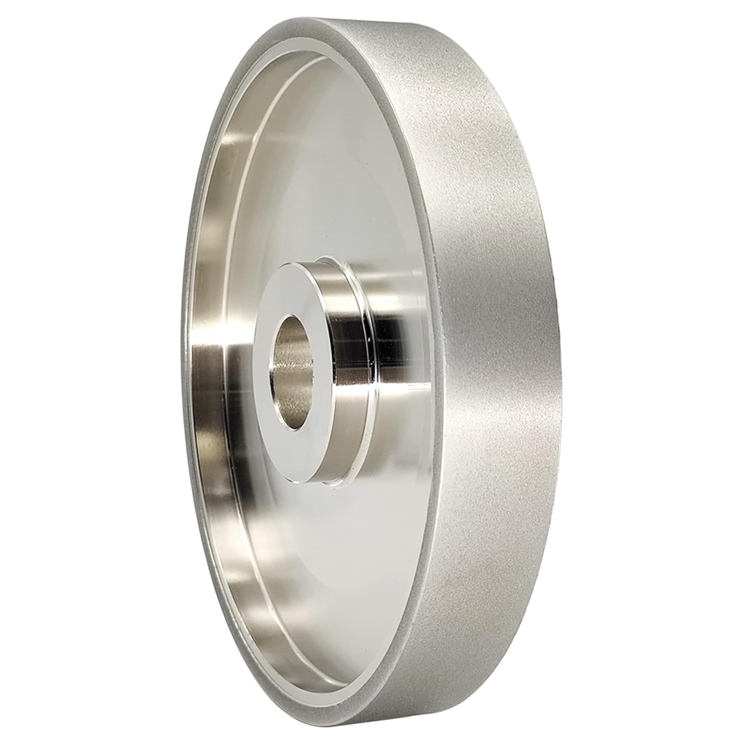 CAQUXIL CBN Grinding Wheel 6 Dia x 1 Wide, 1 inch Arbor, Sharpen High Speed Steel Cutting Tools, Diamond Grinding Wheel Grit #320