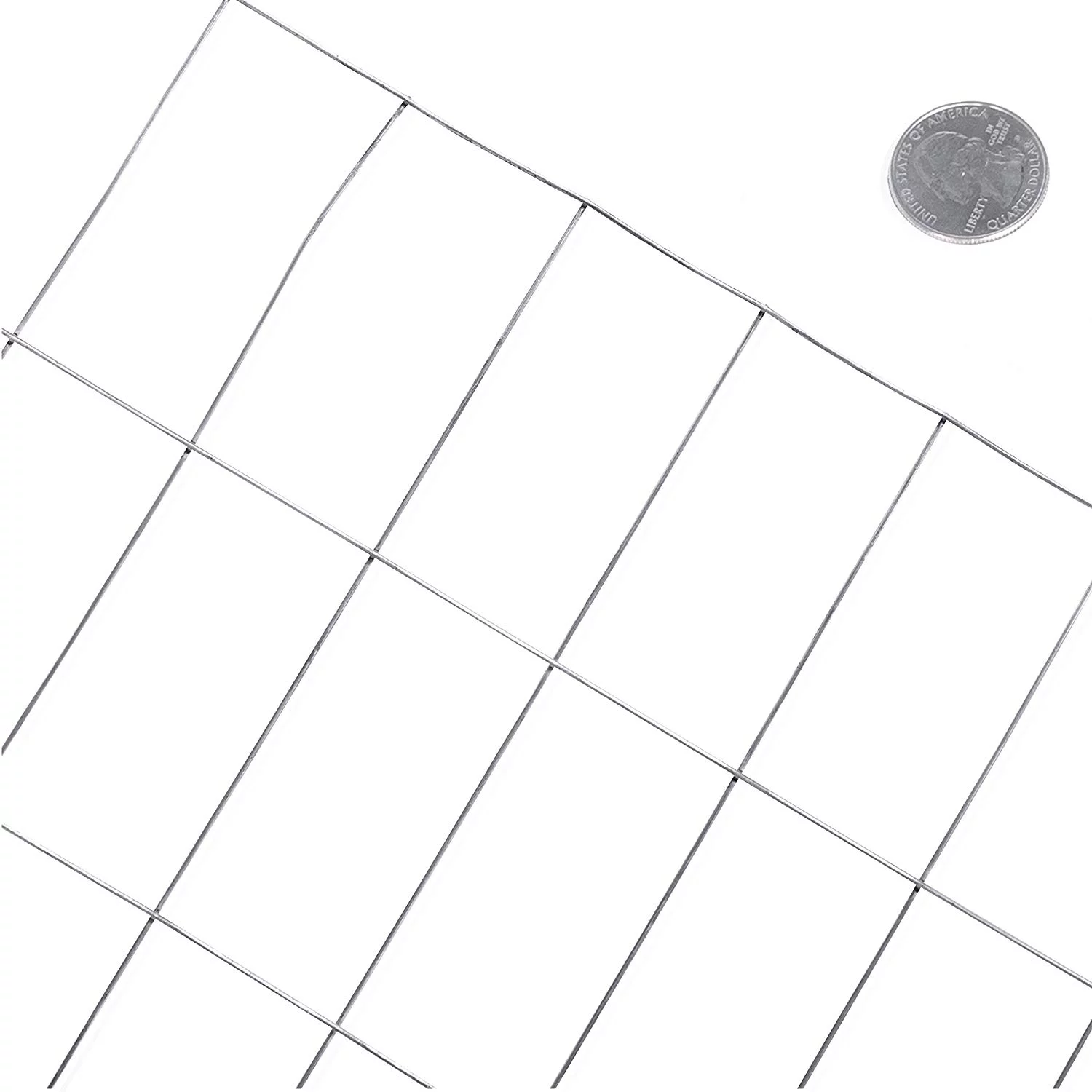 Fencer Wire 14 Gauge Galvanized Welded Wire Mesh Size 2 inch by 4 inch (5 ft. x 50 ft.)
