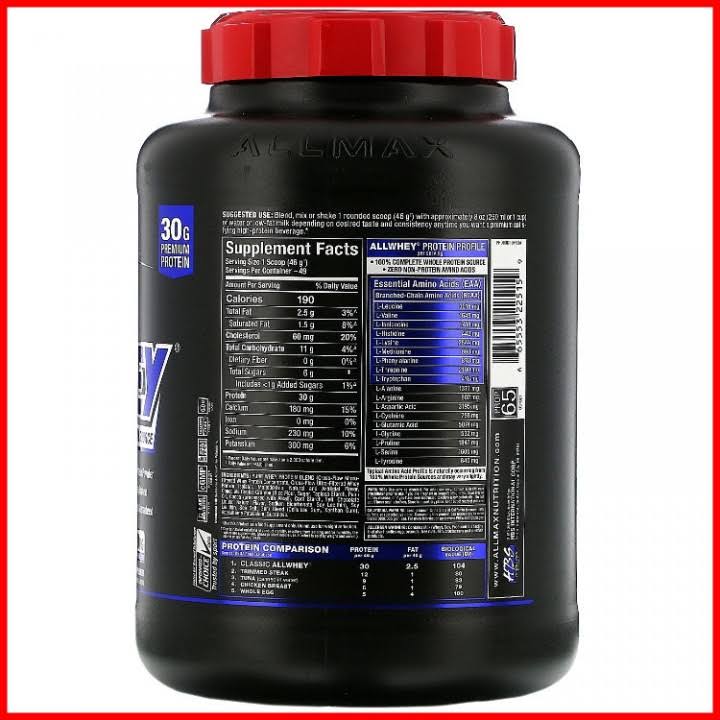 Allmax Nutrition AllWhey Classic 5 lbs - Cookies u0026 Cream