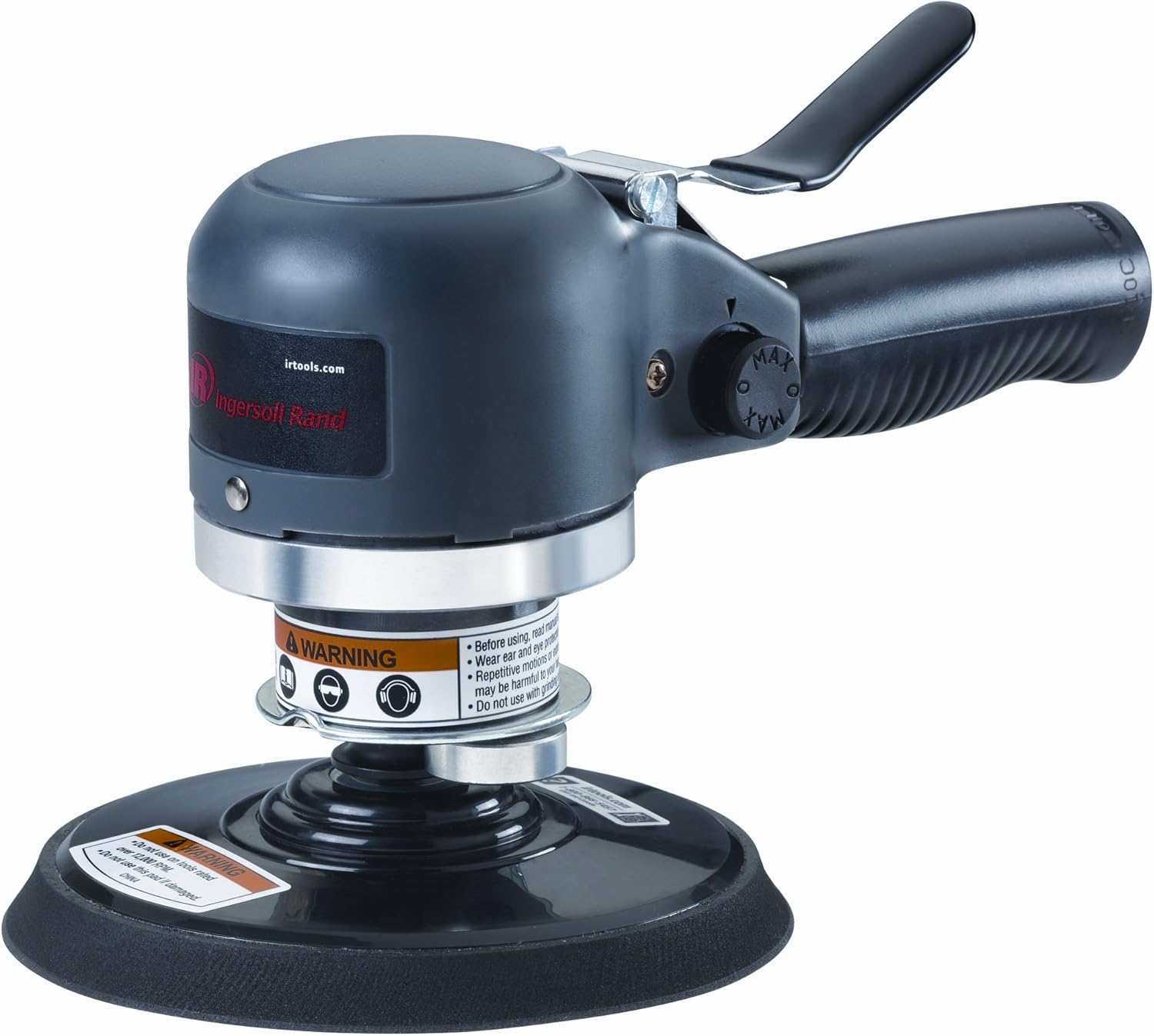 Ingersoll Rand 311A 6” Orbital Air Dual-Action Quiet Sander, Heavy Duty, 10,000 RPM, Low Vibration, Swivel Free Finish, Adjustable Built-In Regulator Pack of 2