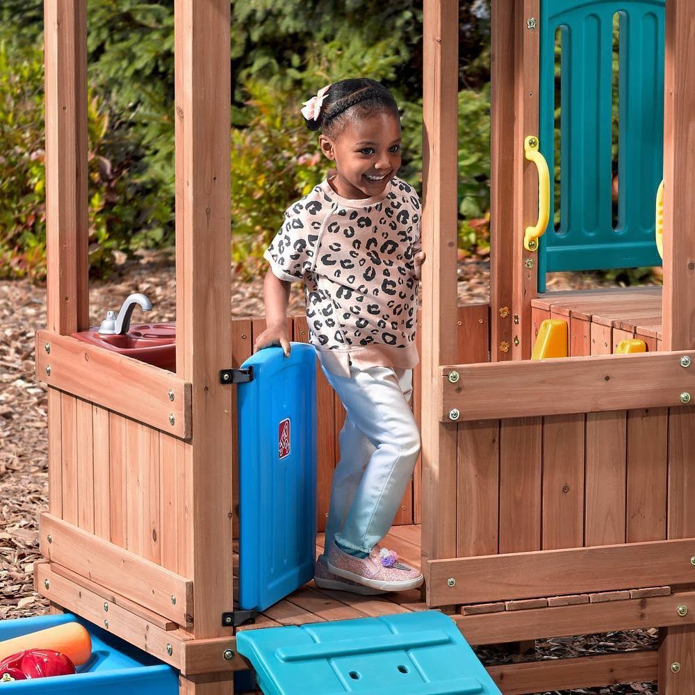 Step2 Woodland Adventure Playhouse u0026 Slide