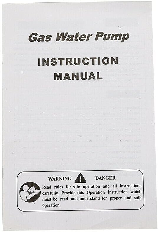 Gasoline Water Pump 1 Inch 43CC 2 Stroke 1.7HP Petrol Water Transfer High Pressure Pump for Irrigation Pool, Landscaping or Gardening Irrigation