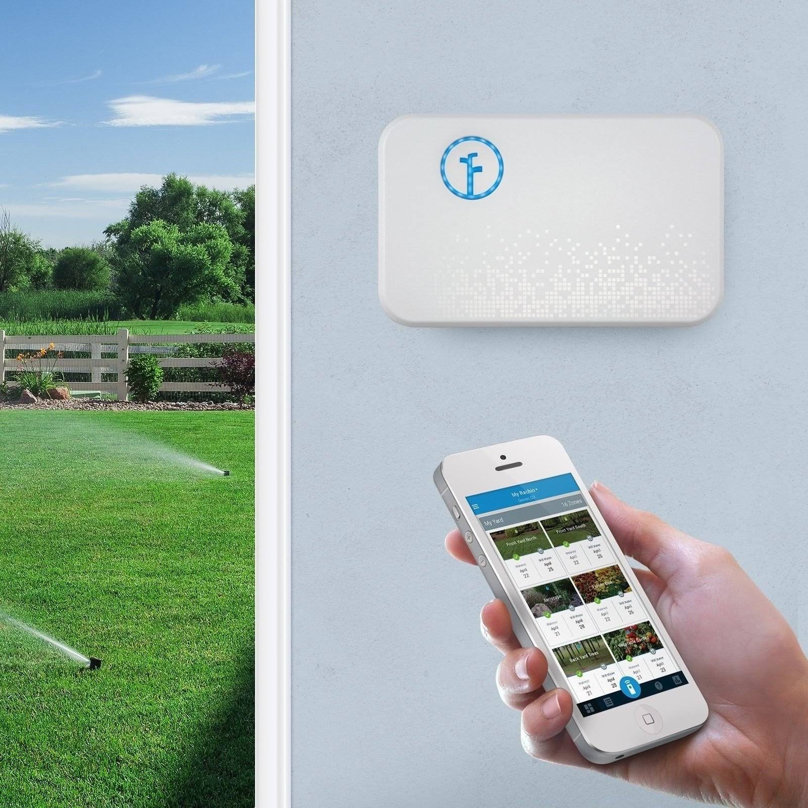 Rachio Smart Sprinkler Controller, 16 Zone 2nd Generation, Works with Amazon Alexa, White