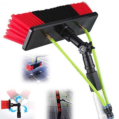 Water Fed Pole Brush, Outdoor Window Washing Kit, Solar Panel Cleaner Brush, Washing Equipment for Solar Panel