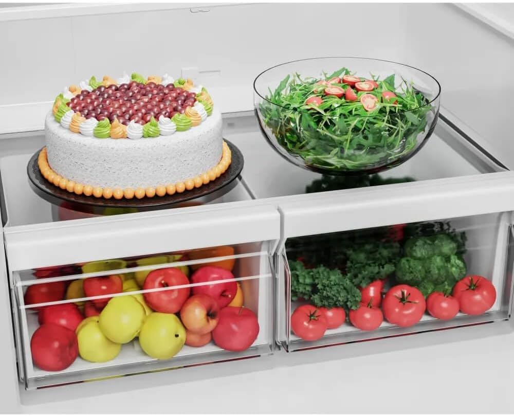 Midea MRB19B7AWW 18.7 Cu. Ft. White Bottom Mount Refrigerator