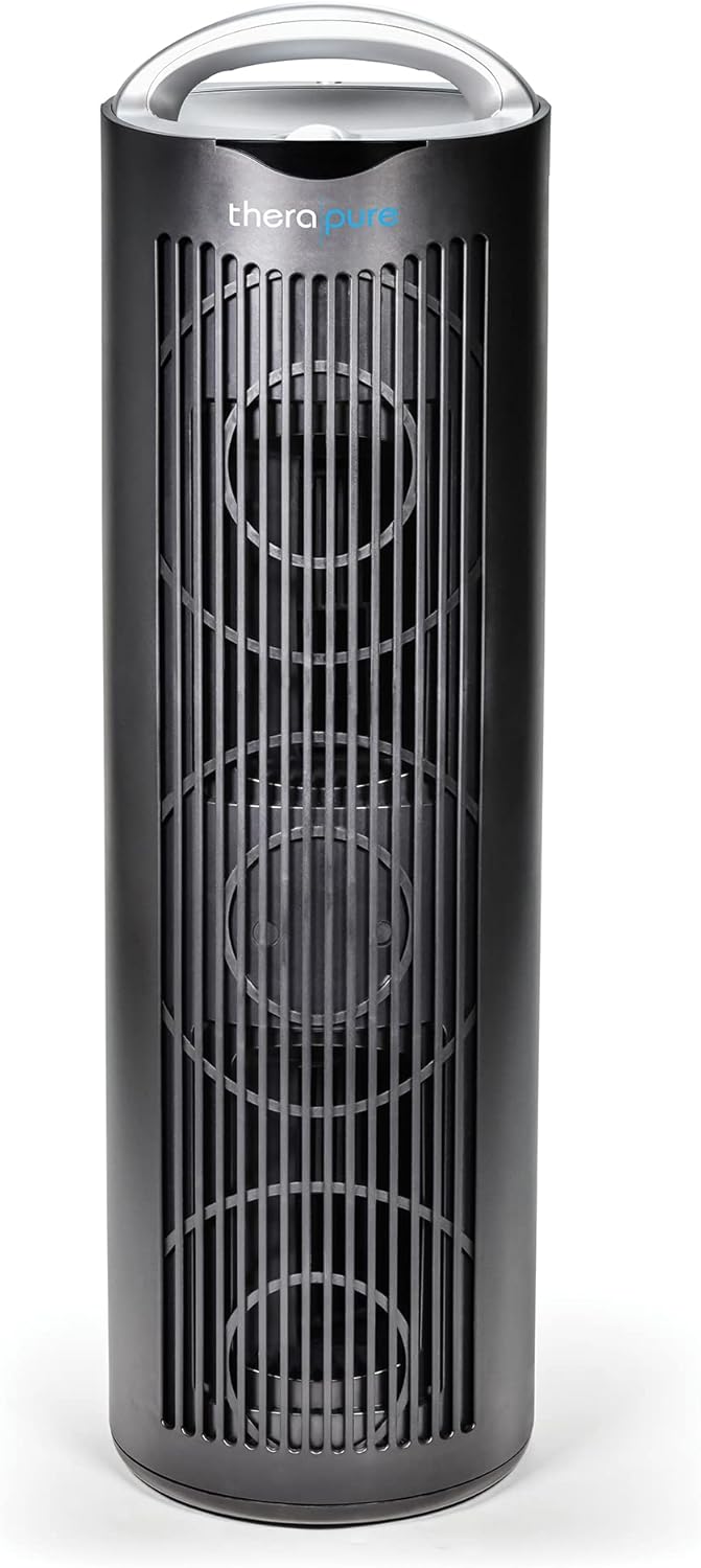 ENVION Therapure TPP630 Medium to Large Room Filter HEPA Air Purifier with 3 Fan Speeds, 4 Step Purification, Black