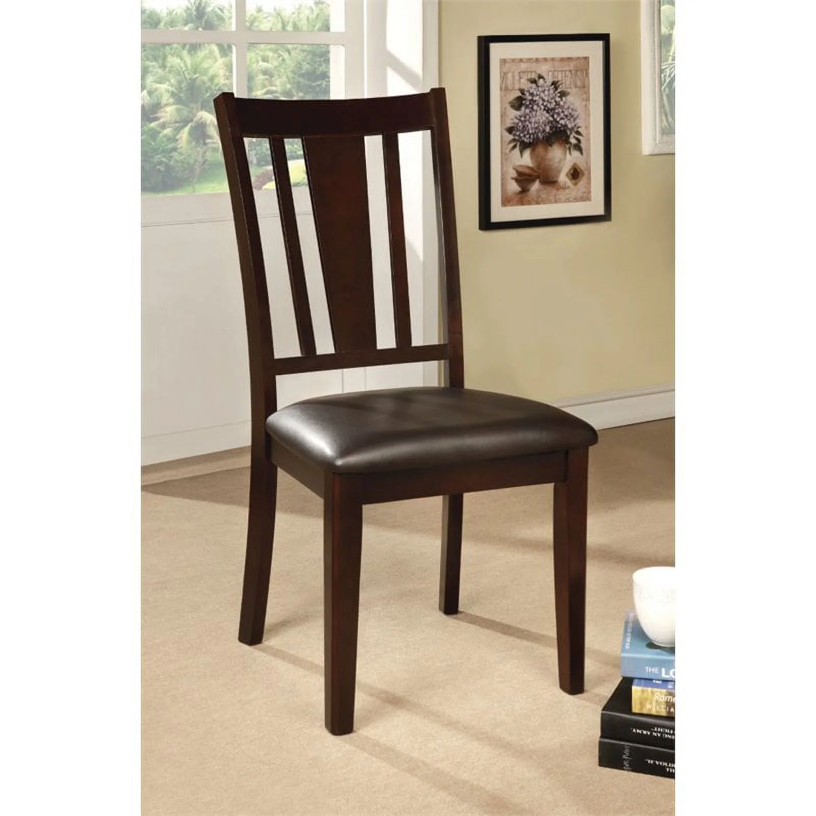 Furniture of America Orellana Transitional Wood 7-Piece Dining Set in Espresso - Curated Treasures Market