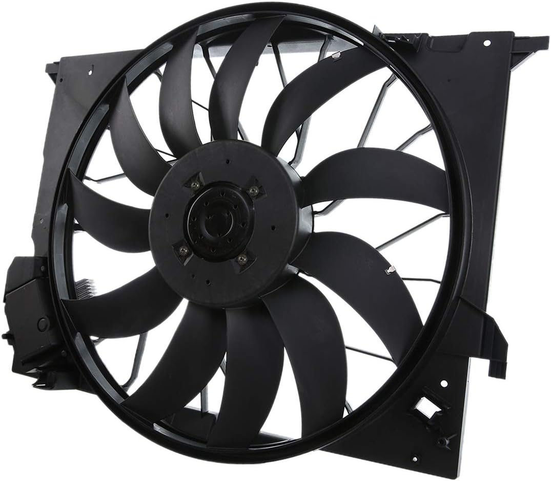 A-Premium AC Condensor Radiator Cooling Fan Assembly Replacement for Mercedes-Benz CL550 600 CL63 AMG E320 S350 550 600 2005-2014