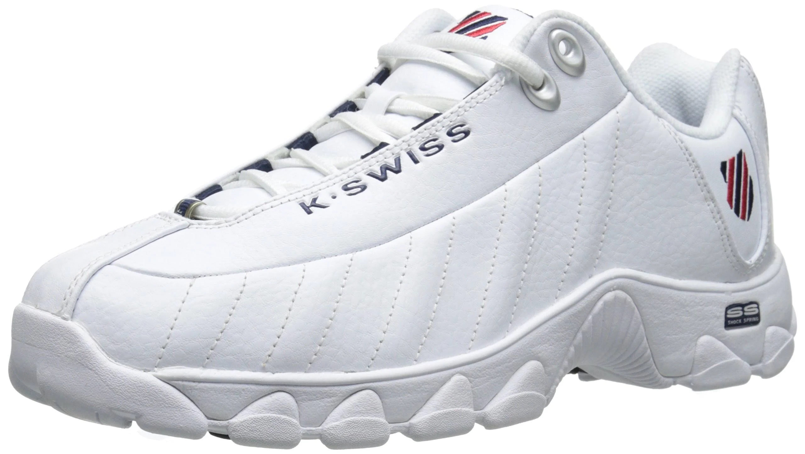 K-Swiss Men&s St329 CMF White/Navy/Red