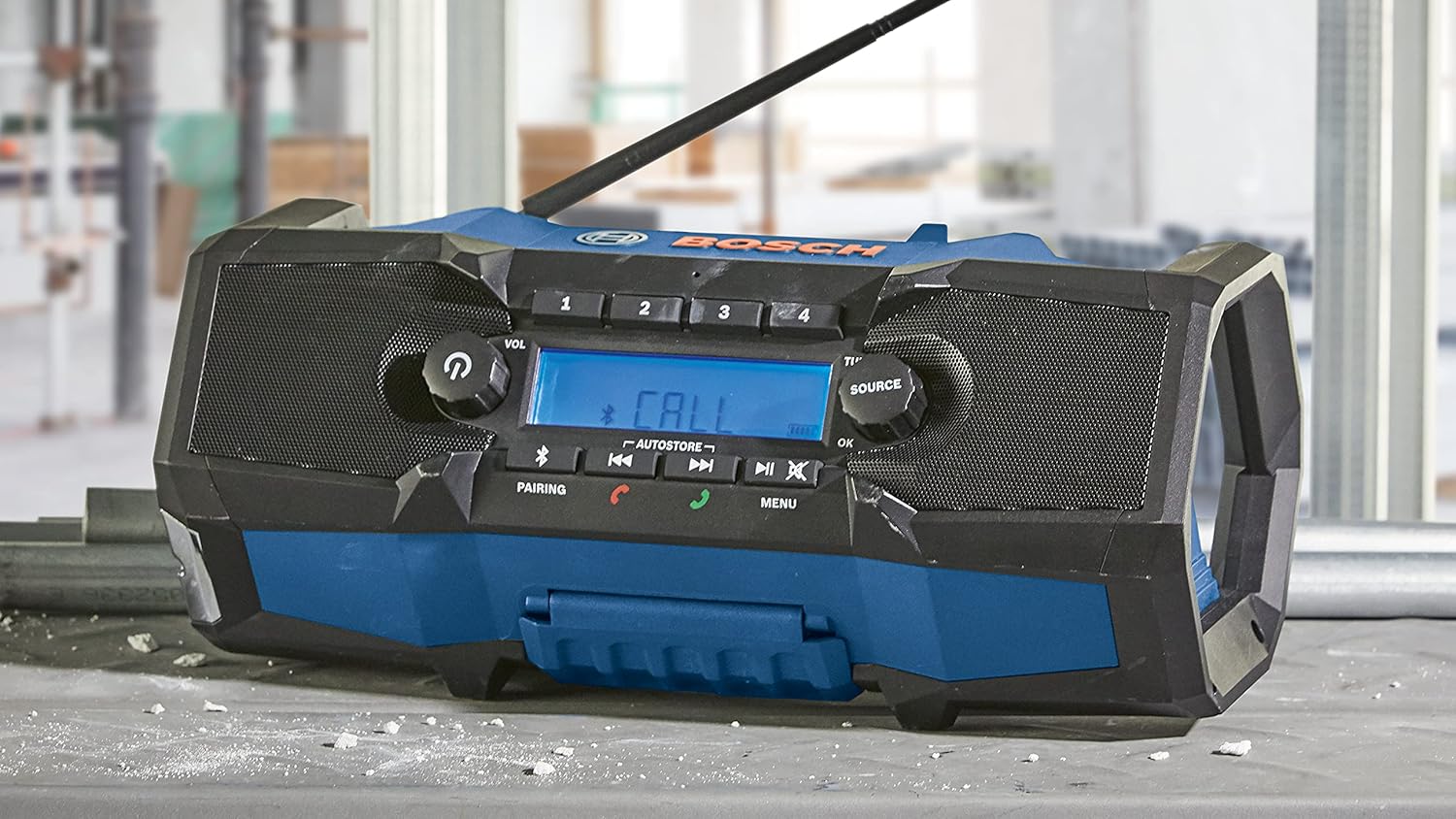 BOSCH GPB18V-2CN 18V Compact Jobsite Radio with Bluetooth® 5.0, Black