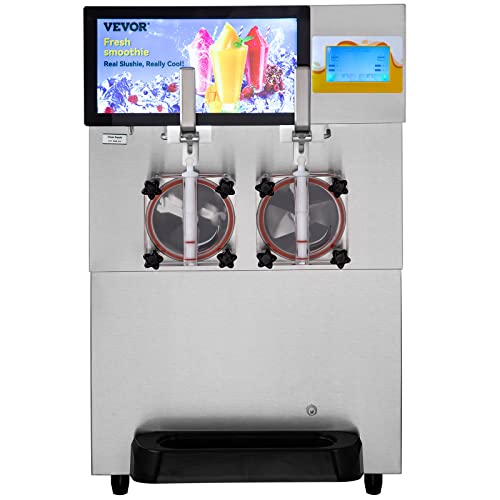 VEVOR Commercial Slushy Machine, Margarita Smoothie Frozen Drink Maker, Slushie Machine for Party Cafes Restaurants Bars Home Use