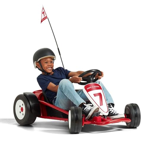 Radio Flyer Ultimate Go-Kart, 24 Volt Outdoor Ride On Toy, Pink Go Kart for Kids Ages 3-8, Large