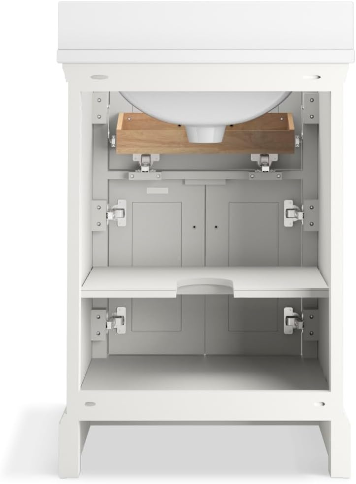 KOHLER Charlemont 24 in. Bathroom Vanity Cabinet with Sink and Quartz Top