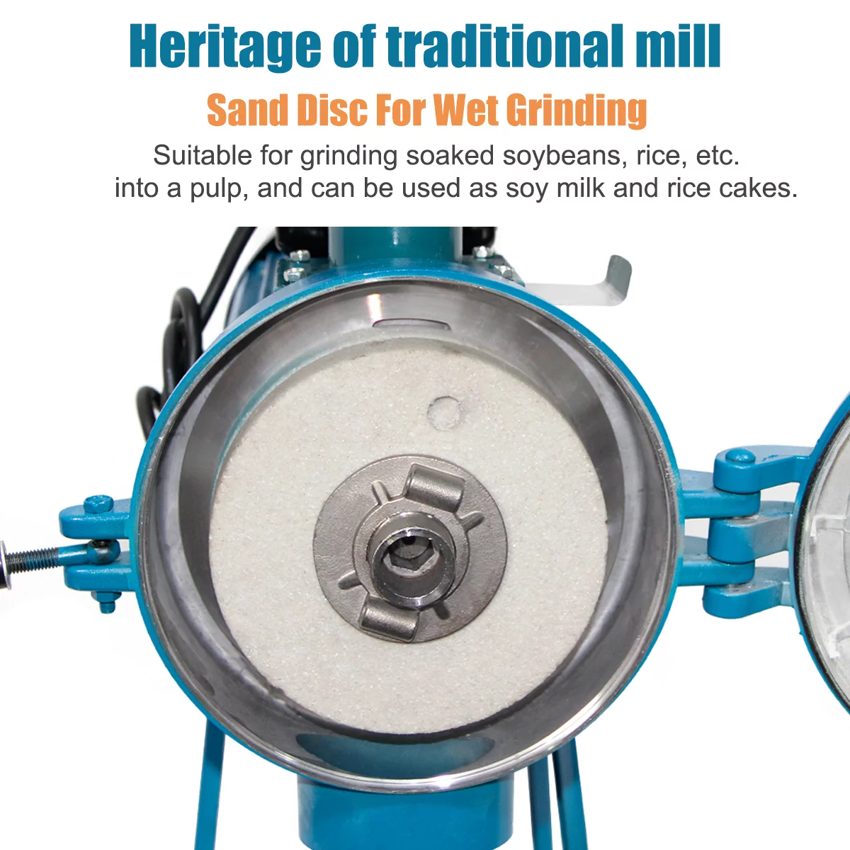 FICISOG 3000W 110V Wet&Dry Commercial Electric Heavy Duty Grain Grinder maize flour Wheat Corn Grain Mills Electric Grinder Mill