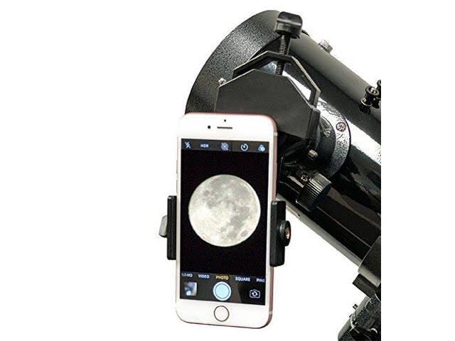 New Black 90mm Cassegrain Telescope with Universal Smartphone Camera