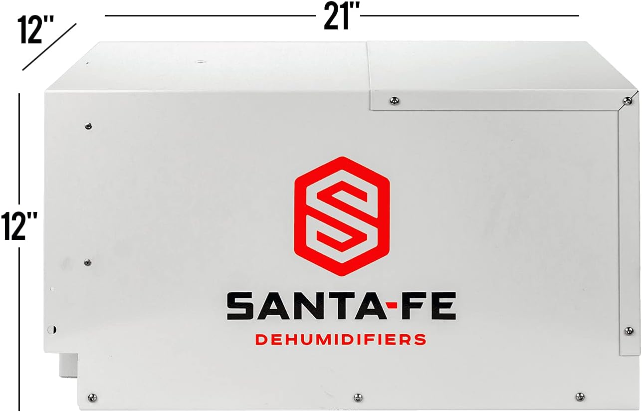 Santa Fe Compact70 Dehumidifier for Crawl Space and Basements to Remove Moisture 6-Year Warranty