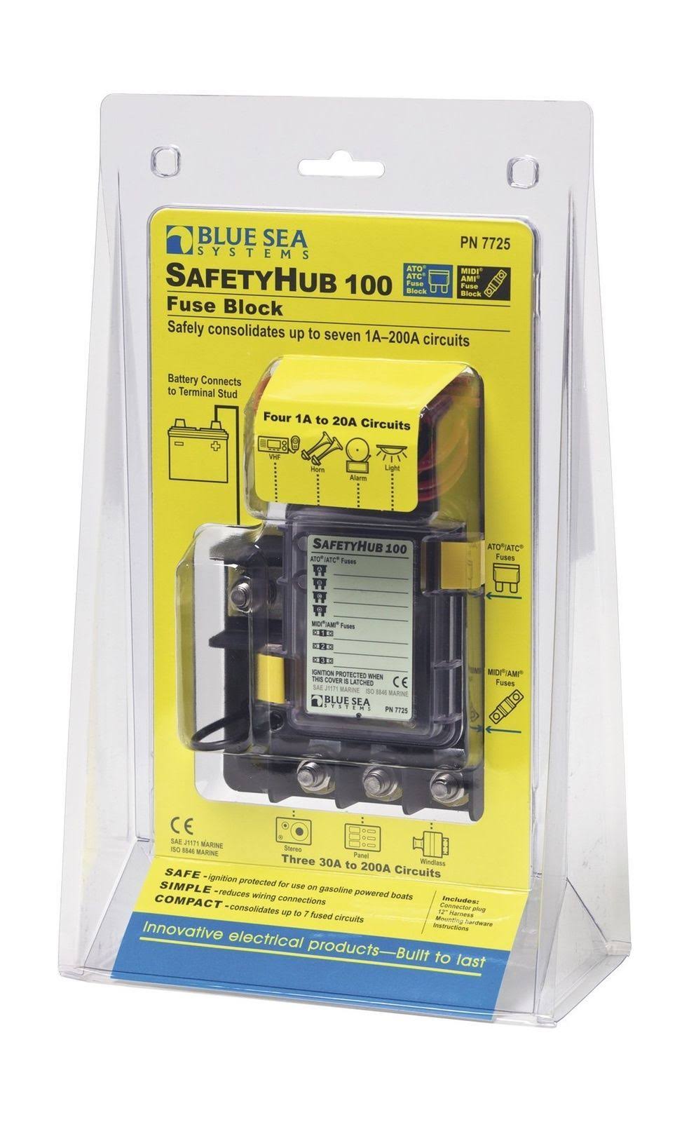 Blue Sea Systems - 7725 Fuse Block SafetyHub 100