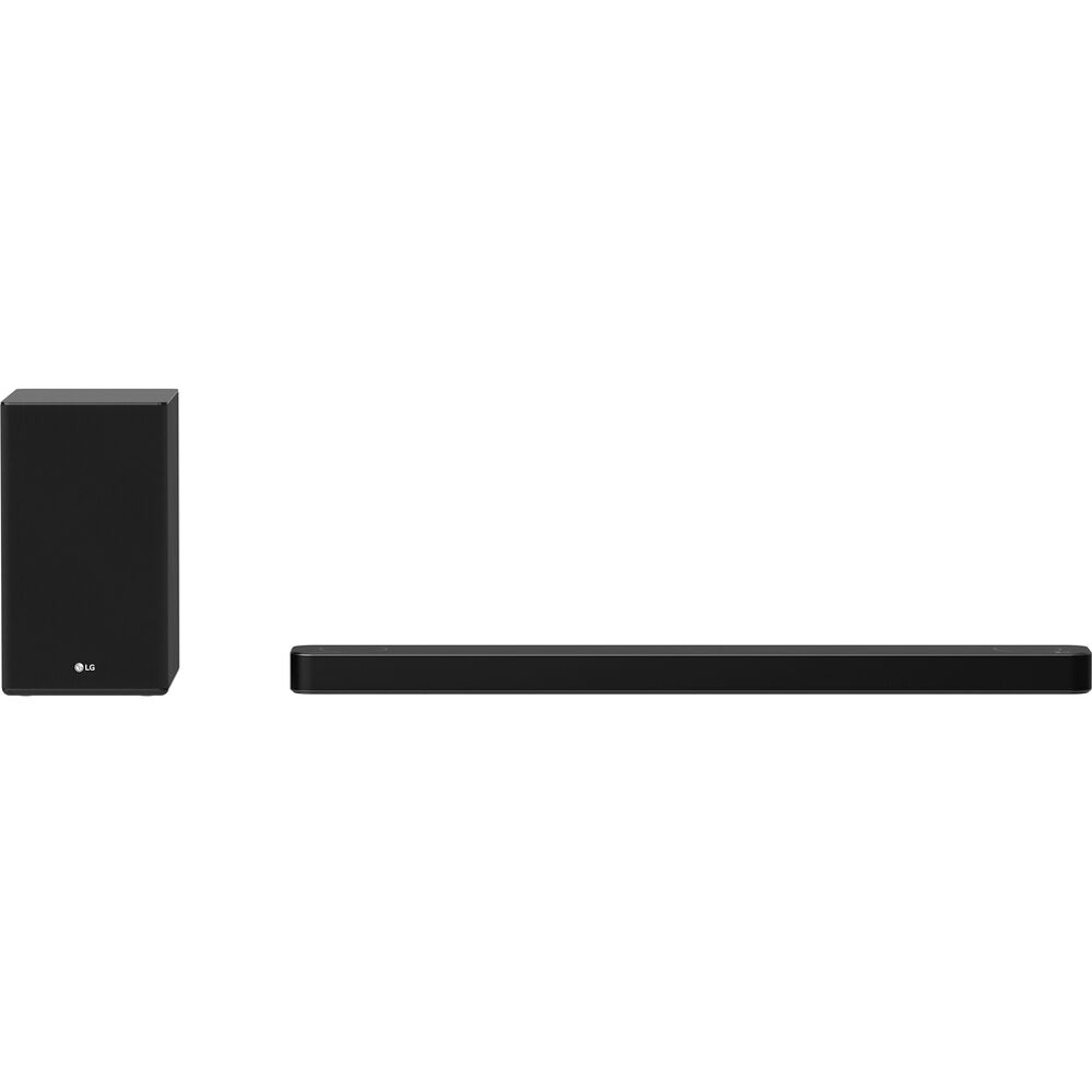 LG SP8YA Sound Bar with Subwoofer, 3.1.2ch, 440W Power, Dolby Atmos, DTS:X, Meridian Audio, High Res Audio (24-bit/96 kHz), Dolby Vision and HDR10, 2021 - (Open Box)