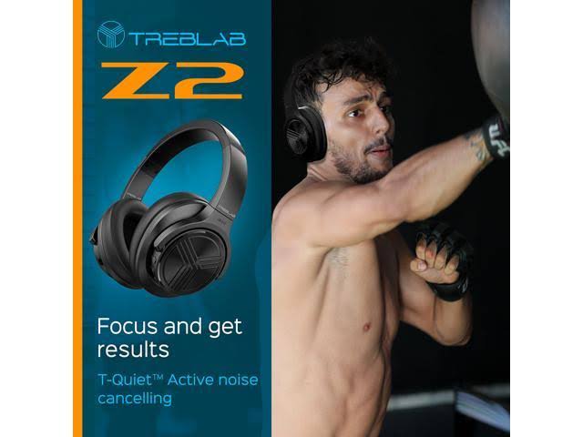 Treblab Z2 Bluetooth 5.0 Noise-Cancelling Headphones