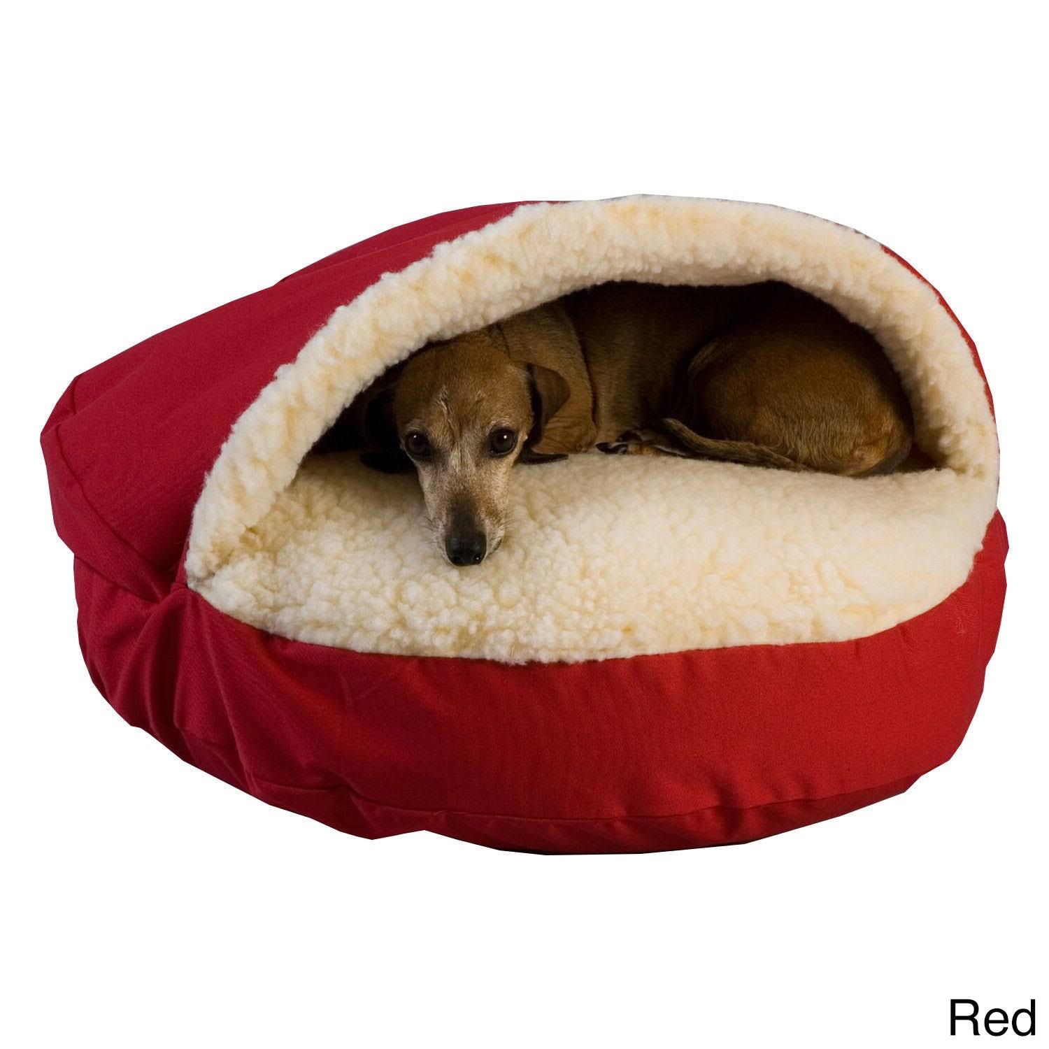 Snoozer Luxury Cozy Cave Pet Bed - Large - Olive
