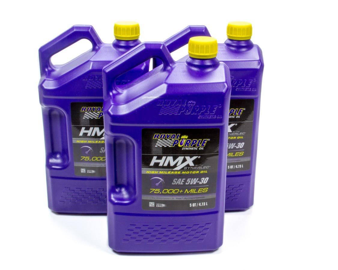Royal Purple HMX High Mileage 5W30 Motor Oil 5 qt Case of 3 P N 11749