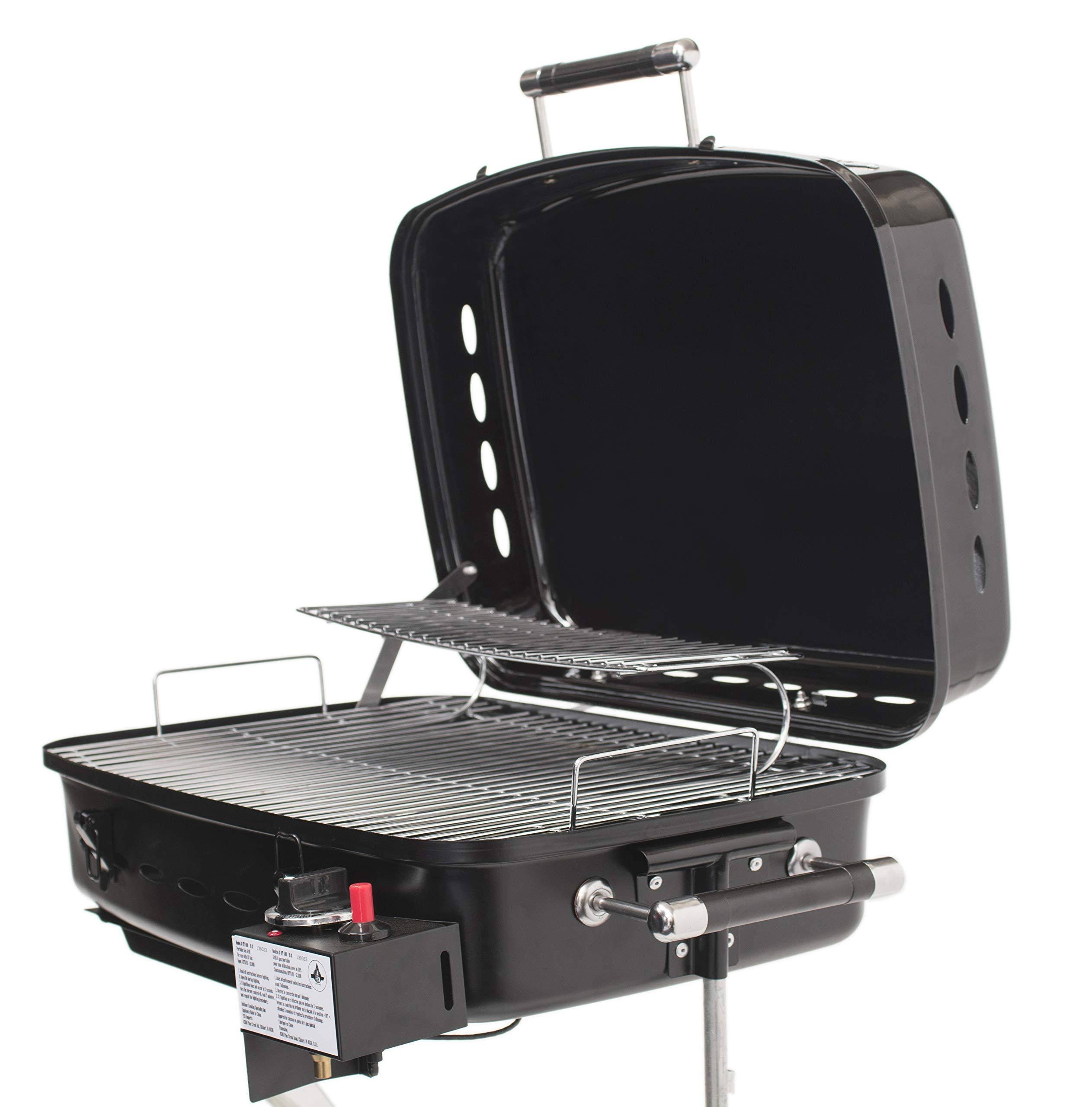 Flame King RV Mounted BBQ - Motorhome GAS Grill - 214 Sq inch Cooking...