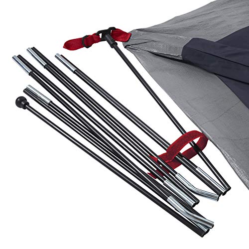 Coleman Skydome Camping Tent with Dark Room Technology, 4/6/8/10 Person Family Tent Sets Up in 5 Minutes and Blocks 90% of Sunlight, Weatherproof Tent with Extra Storage and Ventilation
