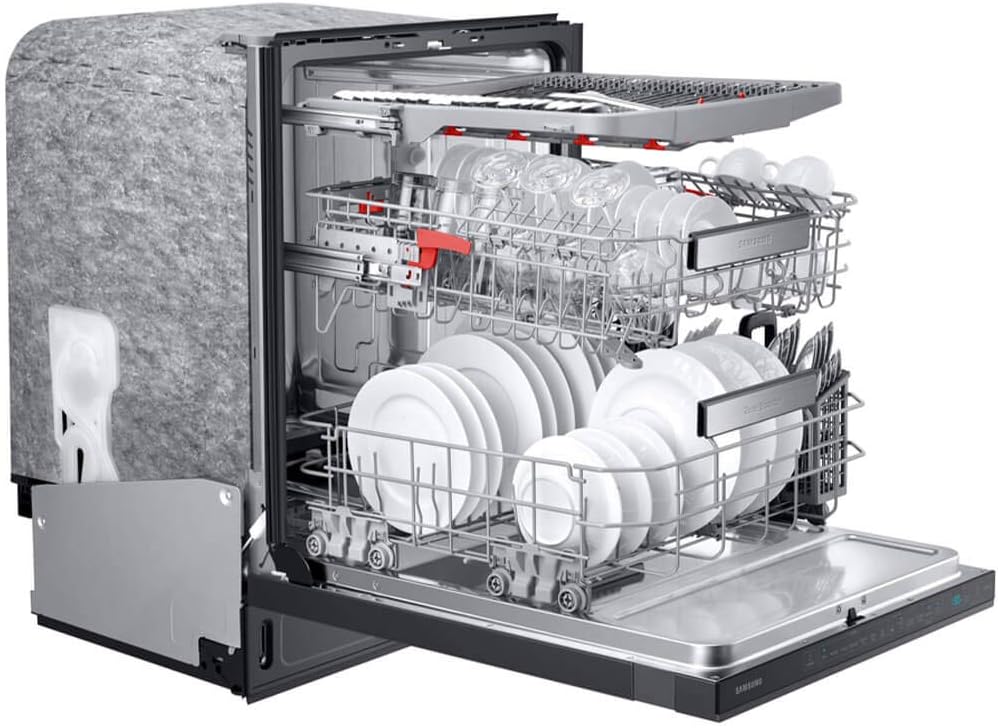 SAMSUNG DW80R9950UG Smart Linear Wash 39dBA Dishwasher in Black Stainless Steel