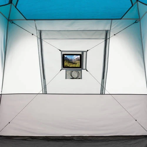 Ozark Trail 20' x 10' x 80 Instant Cabin Tent in Gray and Teal, Sleeps 12