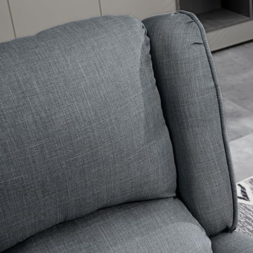 HOMCOM Vibration Massage Recliner Chair for Living Room with Heat, Wingback Single Sofa, Modern Suede Fabric Push Back Reclining Chair with Footrest, Side Pocket, Black