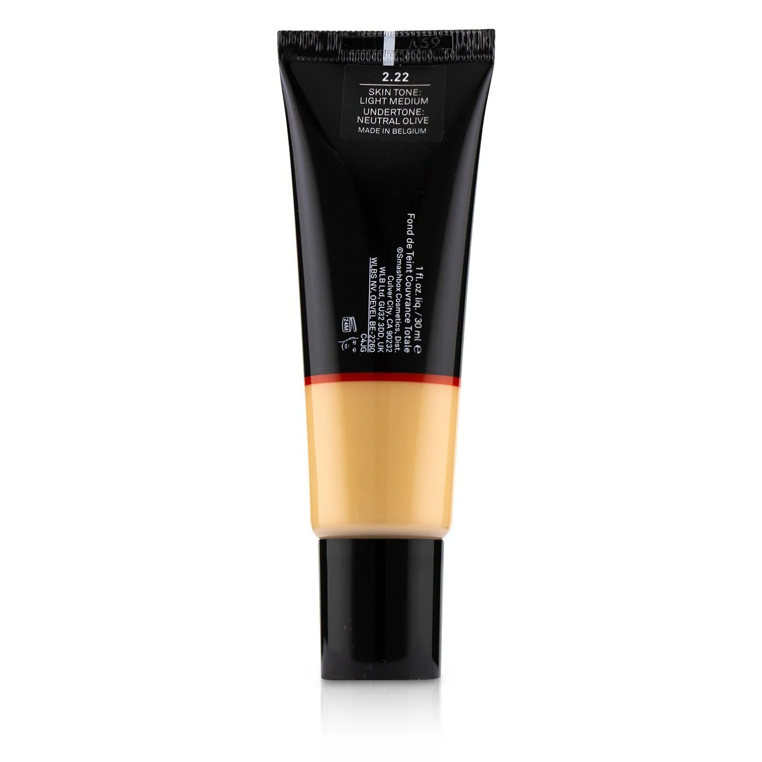 Smashbox Studio Skin Full Coverage 24 Hour Foundation - # 1 Fair With Cool Peach Undertone  30ml/1oz