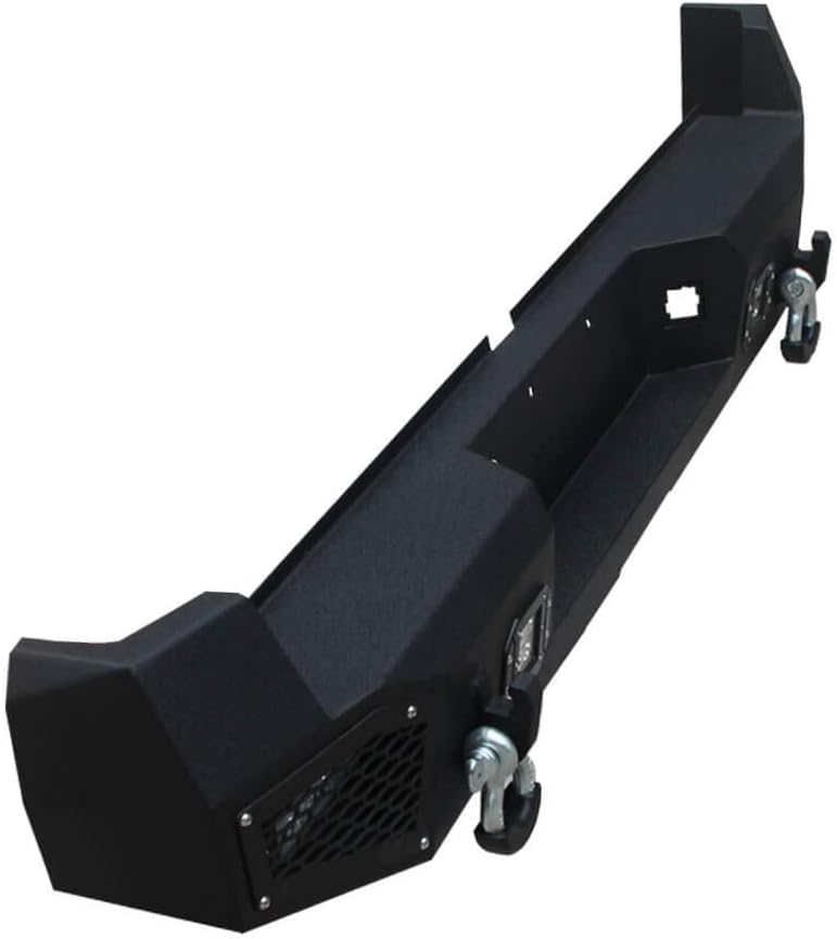 Vijay Front and Rear Bumper Textured Black with LED Lights and Winch Plate for 2016-2022 Tacoma