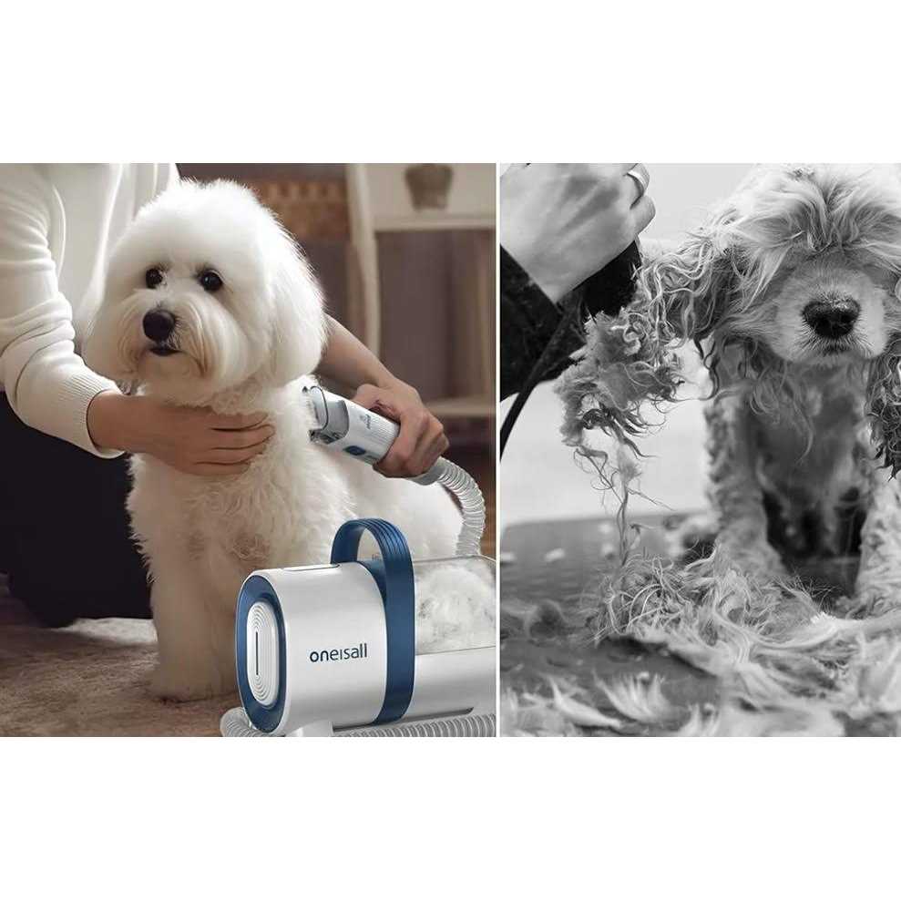 oneisall Dog Hair Vacuum &amp; Dog Grooming Kit Pet Grooming Vacuum with Pet Clipper Nail Grinder - Pet Supplies online store