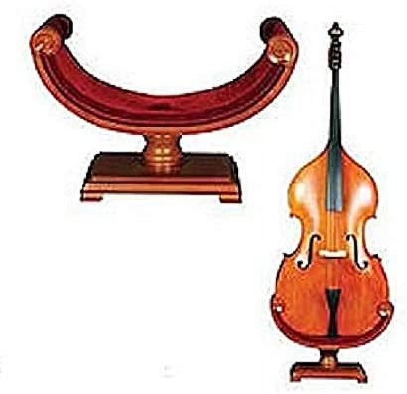 Ornate Carved Wooden Bass Stand