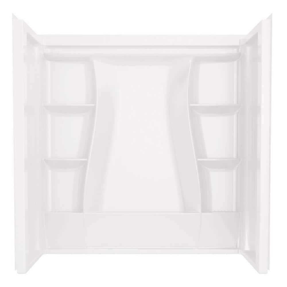 Delta Classic 500 61-1/4 in. H x 32 in. W x 60 in. L White Bathtub Wall - Shop Hardware Tools Online Store