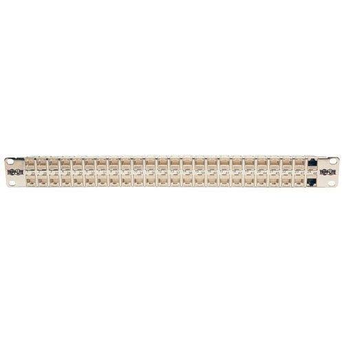 Tripp Lite 24-Port Cat6a Patch Panel Feedthrough Rackmount RJ45 Ethernet 1U Patch panel - CAT 6a - RJ-45 X 24 - 1U - 24 ports