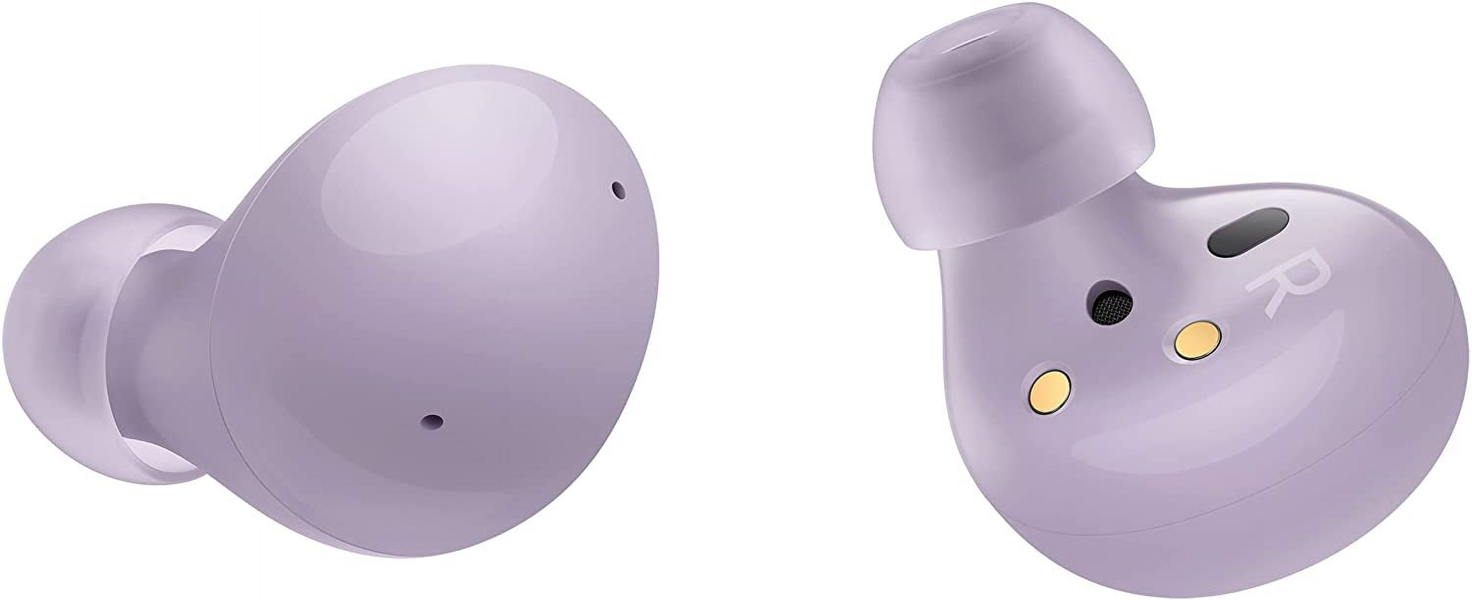 SAMSUNG Galaxy Buds2 True Wireless Earbud Headphones, Lavender - Compact and Light Design, Active Noise Cancellation, Intelligent Clear Call, Well Balanced Sound, ANC Available, Bluetooth v5.2