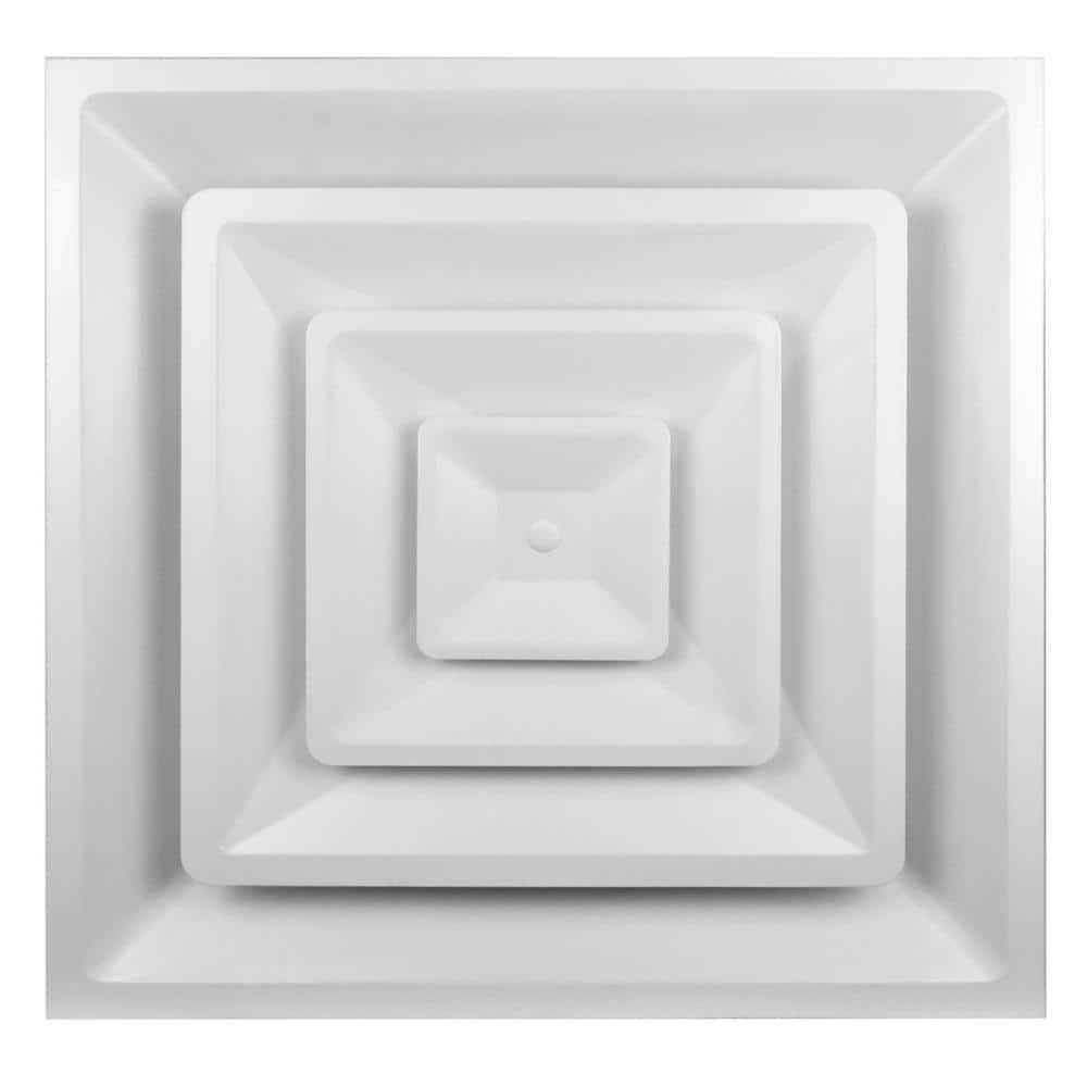 Venti Air 24 in. x 24 in. T-Bar Drop Ceiling Lay in Supply Diffuser with Round Collar/Neck - Shop Hardware Tools Online Store