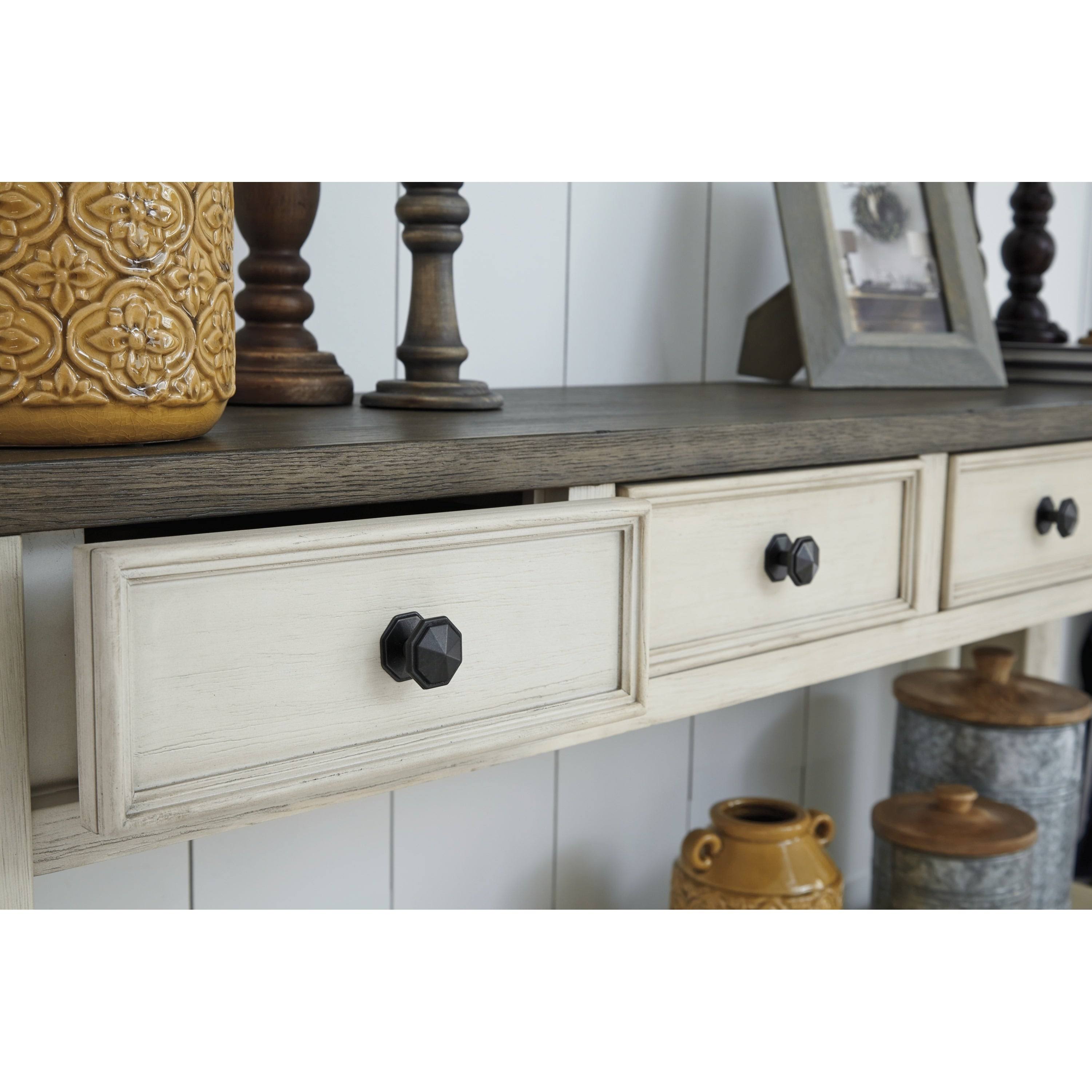 Signature Design by Ashley Bolanburg Brown/White Sofa Table
