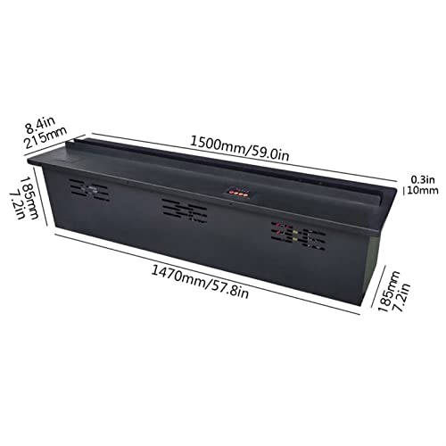 Water Vapor Fireplace Water Vapor Fireplace Recessed Electric Fireplace with Realistic Flame, 3D Atomized Fireplaces with Screen Panel Control and Remote Control, Flame Size Adjustable Electronic Fire