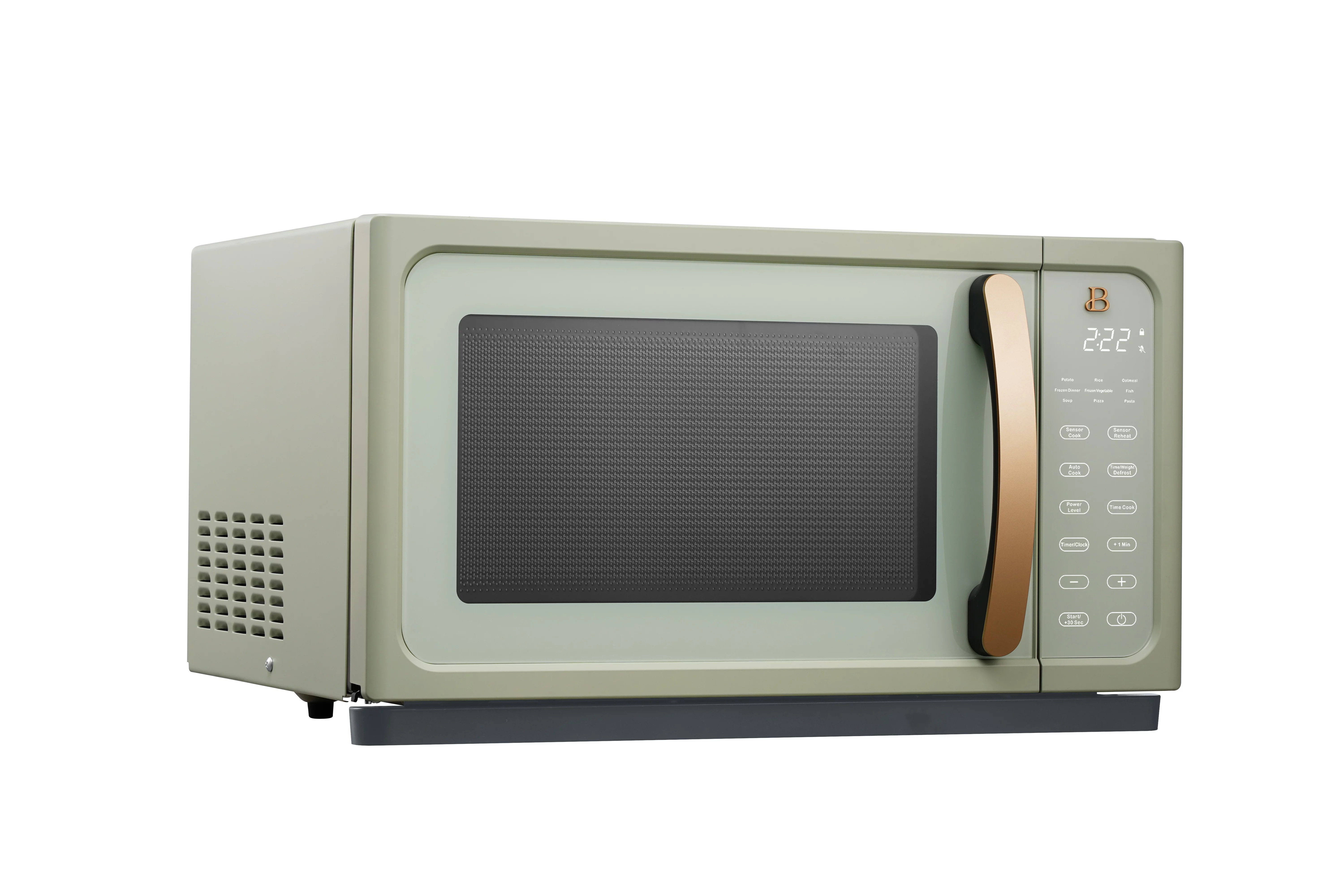 Beautiful 1.1 Cu ft 1000 Watt, Sensor Microwave Oven, White Icing by Drew Barrymore, New