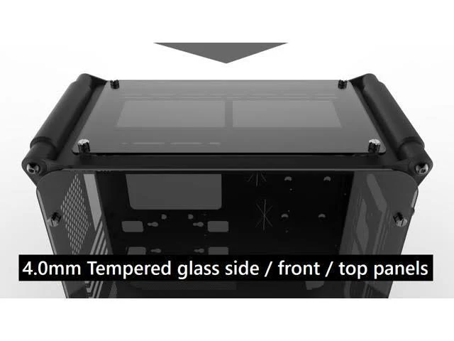 Coeus Elite micro-ATX Gaming Case with Tempered Glass and 1* 12025LED