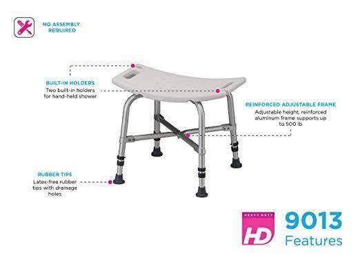 Nova Medical Products Heavy Duty Bath Bench with Back