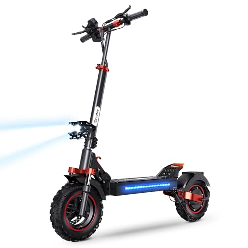 iScooter Electric Scooter Adults, 28/38 MPH Top Speed & 40/50 Miles Long Range Escooter, 10/11" Offroad Pneumatic Tire Scooters for Adults with Cruise Control, Dual Suspensions, Foldable E-Scooter