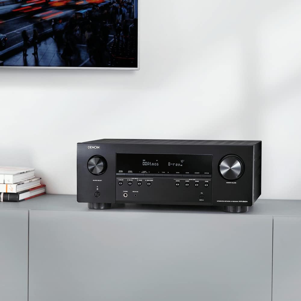 Denon AVR-S960H 8K Ultra HD 7.2 Channel (90Watt X 7) AV Receiver 2020 Model - Built for Gaming, Music Streaming, 3D Audio & Video, Alexa + HEOS, Black