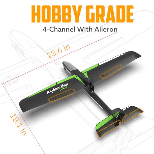 VOLANTEXRC New Version RC Plane,Remote Control Airplane for Adults,4-Channel RC Plane with Durable Foam Construction,3 Flight Modes,One-Key Stunts,Comprehensive Accessories Kit,23.6*18.1 inches,RTF