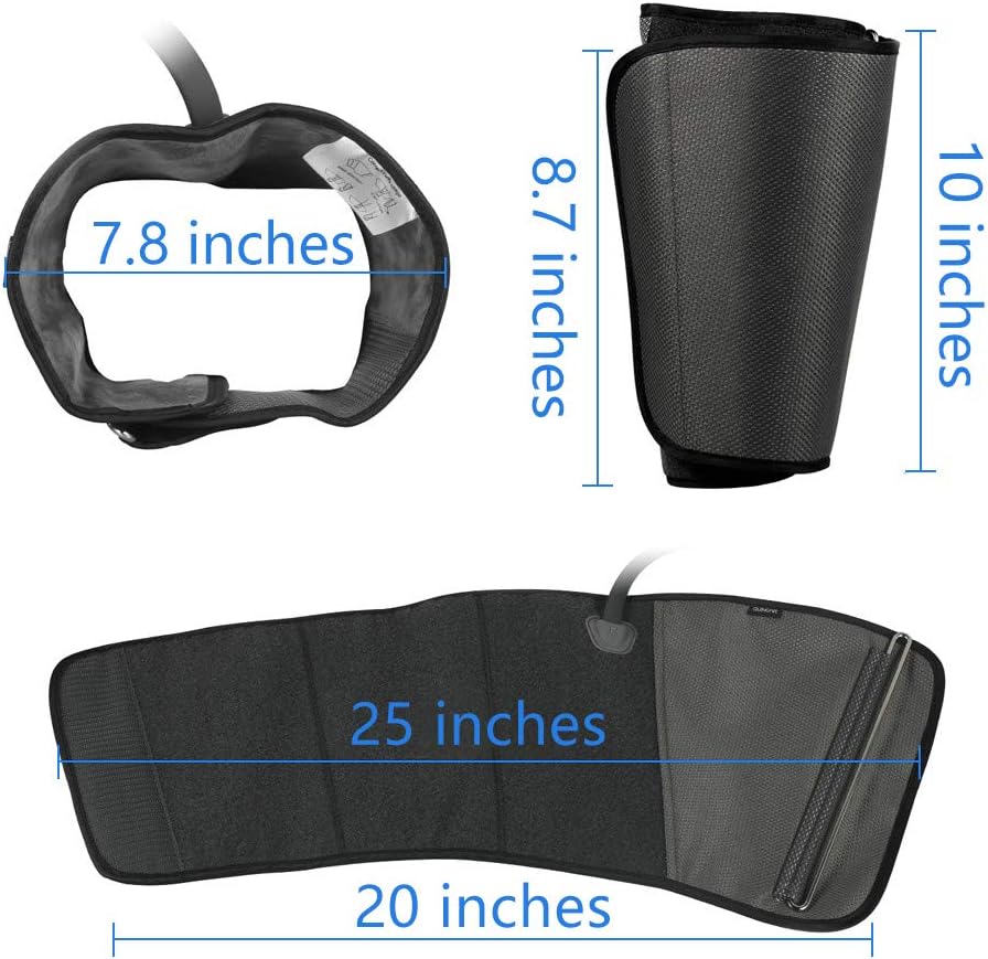 QUINEAR Leg Massager, Air Compression Calf Wraps Massager for Leg Circulation and Swelling Pain Relief 2 Modes 3 Intensities